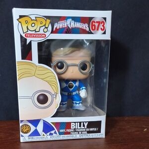 Funko Pop Blue and White Ranger Billy Figure